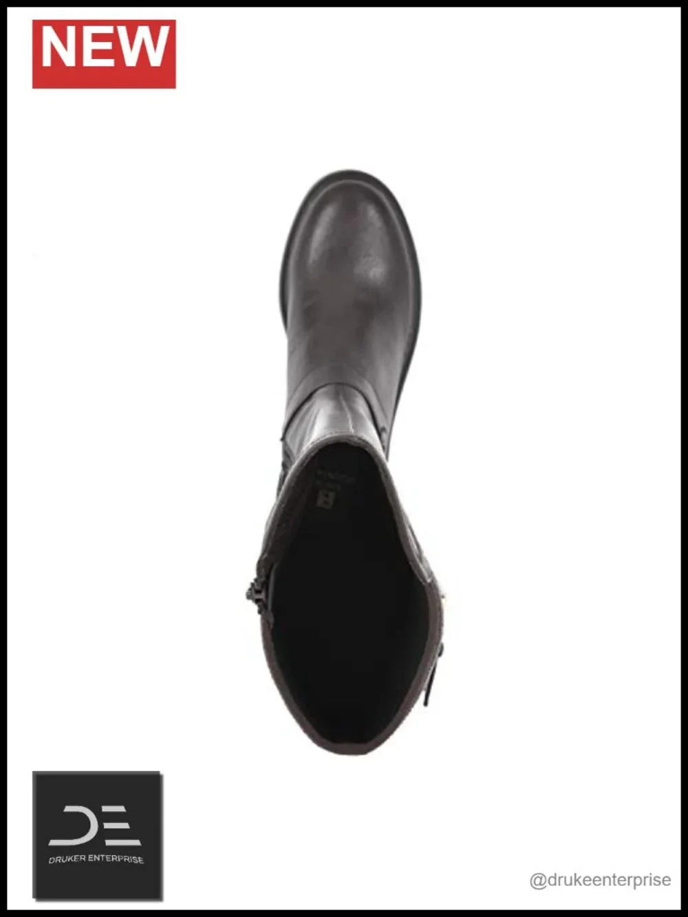 White Mountain Women's Meditate Tall Riding Boots Knee High PU Block Heel Zip